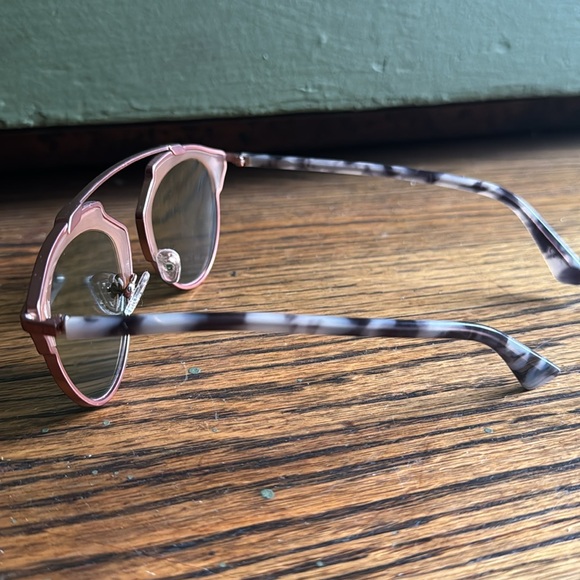 Christian Dior mirrored pink tortoise shell frame sunglasses - Picture 6 of 10